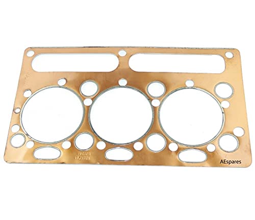 AEspares Unidad de junta de culata de cobre Massey Ferguson 35 TE20F Perkins P3 Diesel 1951-58