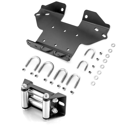 ROMELACK Winch Mount Bracket Plate 4 7/8