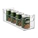 iDesign Plastic Fridge and Freezer Storage Organizer Bin with Handles, Clear Container for Food, Drinks, Produce Organization, 14.5" x 5" x 5", Clear