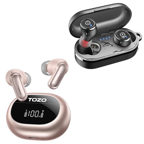 TOZO NC20 Active Noise Cancelling Wireless Earbuds T...