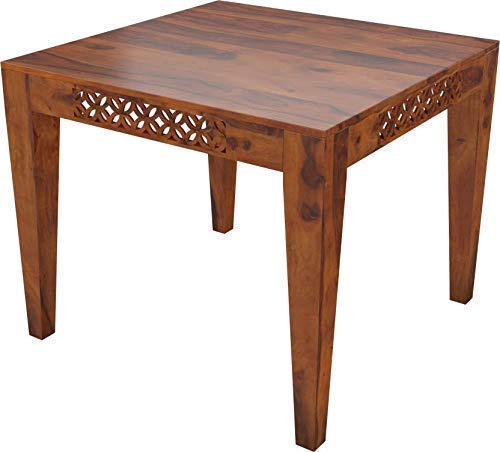 Image of Furniture Sheesham Wood Dining Table 4 Seater with Chair Set | Dining Table Sets | Dining Room Set | 4 Seater Dining Table Wooden | 4 Seater, Honey Finish