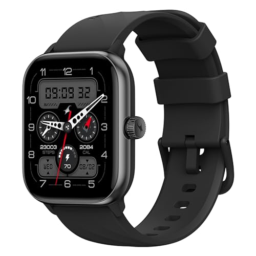 Image of Fastrack Nitro Pro Premium Smartwatch with 1.85 inch AMOLED Display with AOD|390x450 Pixels|SingleSync BT Calling|Functional Crown|100+ Sports Modes|AI Coach|AI Voice Assistant|24x7 Health Suite