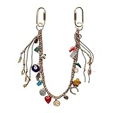 LSBDJDL Chain Beaded Rope Braided Keychain for Handbag Purse Backpack Accessories for Bag Purse Accessories for Women