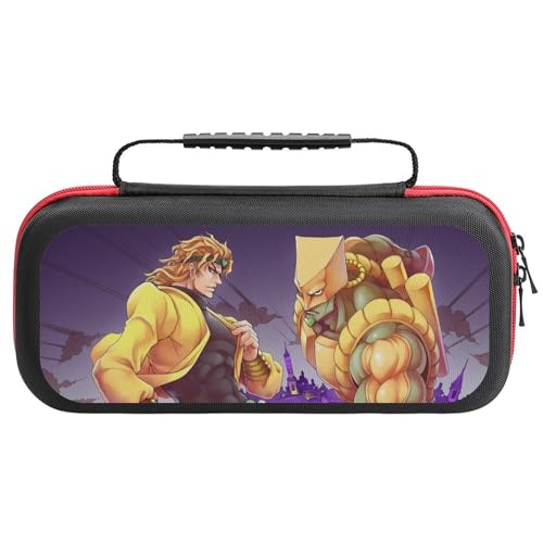 ジョジョの奇妙な冒険 switchケース スイッチケース スイッチ保護カバー 収納バッグ Switch対応ハードケーススイッチ 防塵 防汚 防水 耐衝撃 20枚収納ジョイコン全面保護 着脱簡単