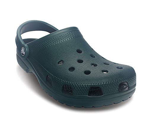 Image of Crocs unisex adult Men's and Women's Classic (Retired Colors) Clog, Evergreen, 15 Women 13 Men US