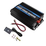 Domary Inverter di Potenza da 6000 W 12 V a Onda Sinusoidale con Doppie Ventole di Raffreddamento e Interruttore Remoto per Solare Domestico