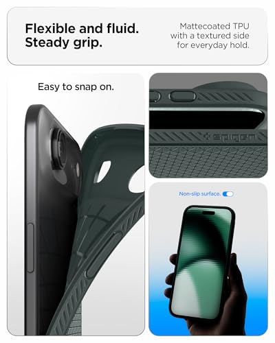 Spigen Liquid Air for iPhone 17 Air Case, Abyss Green - image 4