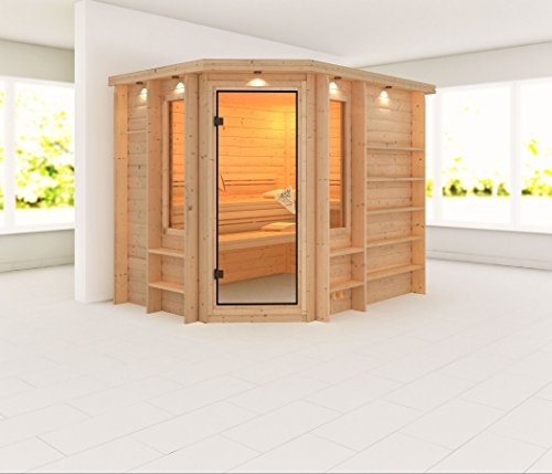 Riona- Karibu Sauna Premium inkl. 9- kW- Ofen