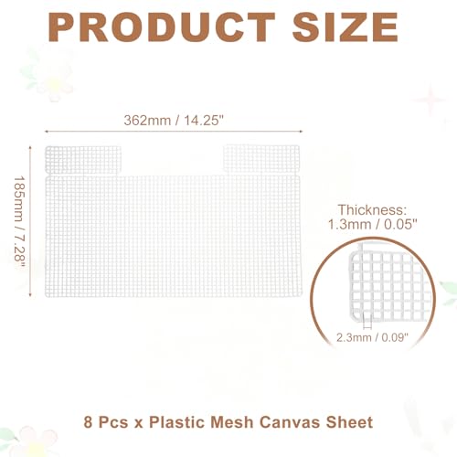 Malla de plástico para tejer bolsos de ganchillo y proyectos DIY en casa 3