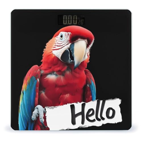Parrot Say Hello Scale for Body Weight Smart Accurate Digital Bathroom Scale with Easy Read LCD
