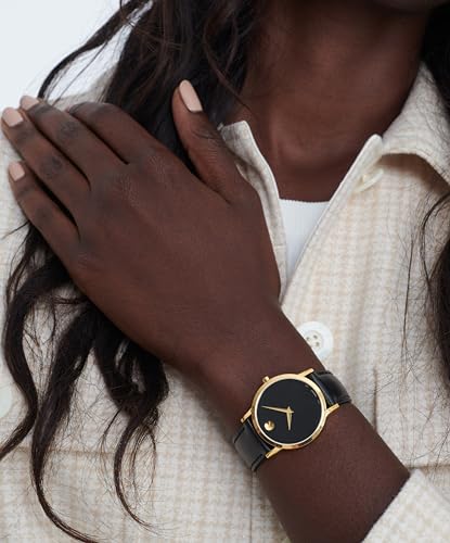 Movado Museum Classic Women's Watch - Swiss Quartz Movement, Calfskin Strap - 3 ATM Water Resistance - Classic, Luxury Fashion Timepiece for Her - 33mm4
