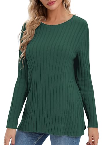 Image of Urban CoCo Women's Lightweight Crewneck Pullover Sweaters Long Sleeve Fall Knitted Sweater Tops