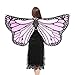Produktbild IZHH Frauen/Damen Neuheit Feenhafte Nymphe Pixie Halloween Cosplay Karneval Zubehör Weihnachten Cosplay Kostüm Zusatz, Gedruckted Weiche Gewebe Schmetterlings Flügel Butterfly Cape Schal Wrap Kimono