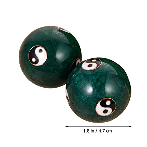 Healifty Hand Massage Ball Chinese Tai Chi 47mm 1 Pair - Image 3