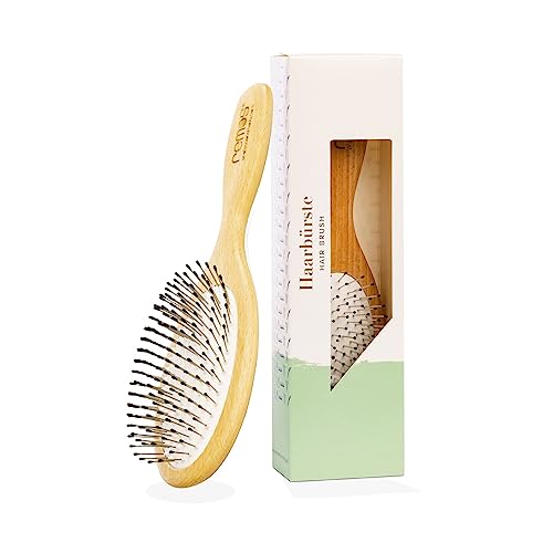 REMOS Haarbürste breit mit Stahlstiften und Noppen geeignet für alle Haartypen REMOS Haarbürste breit mit Stahlstiften und Noppen geeignet für alle Haartypen