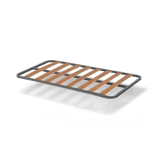 HOGAR24 ES | Rete Basic | doghe in legno di pioppo, struttura in tubo di acciaio, 30 x 30 mm, gambe non incluse, dimensioni: 90 x 190 cm