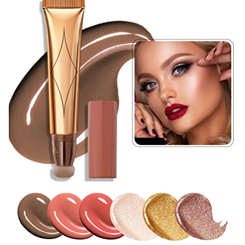 Liquid Blush Beauty Wand, Face Concealer Contouring With Halo Glow Liquid Filter Long Lasting & Smooth Matte Finish Liquid Illuminator Makeup Stick (02 Peach Pink) #TOP1