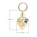 Vjajaly Cremation Jewelry for Ashes No Longer by My Side But Forever in My Heart Stainless Steel Pet Paw Keepsake Pendant Memorial Urn Keychain for Men Women (JL)