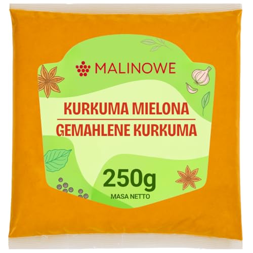 Malinowe GEMAHLENER KURKUMA 250g Kurkumapulver Würze – Miniatur