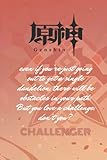 challenger birthday 30 usato  Challenger: 6 x 9 journal based on video game for writing down daily dairy, habits, task, thoughts, note book (gift for birthday, holidays)