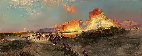 Art tableau Green River Cliffs Wyoming par Moran impression sur toile finition premium
