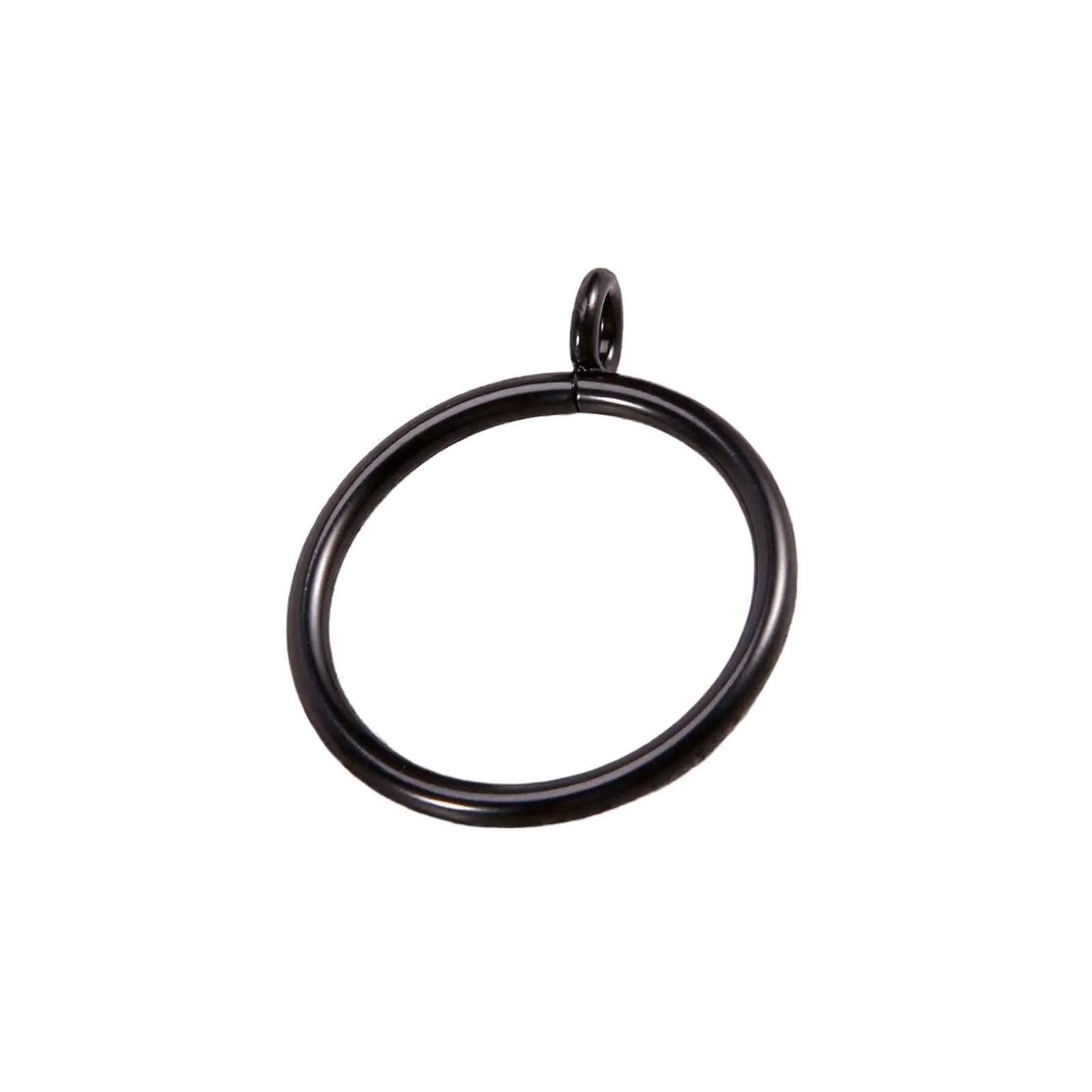 Vorhangösen, 60 Stück, schwarz, 38 mm Innendurchmesser, Metall-Vorhangringe für Vorhänge, Vorhänge