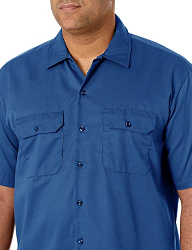 Image of Dickies Men's Short Sleeve Work Shirt - Durable Twill Button Down Shirts for Men, Lightweight Uniform for Daily Wear