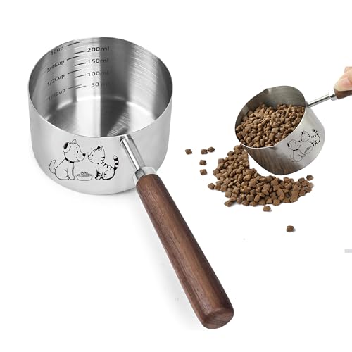 OHOLA Stainless Steel Dog Food Measuring Scoop