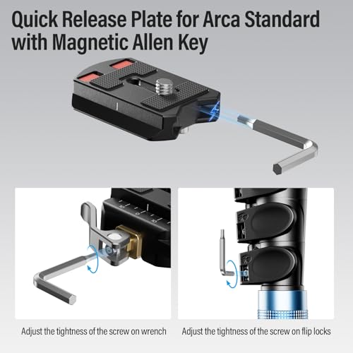 image for SIRUI 55mm Quick Release Plate and Clamp Base Kit, Camera Mount Adapte