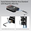 SIRUI 55mm Quick Release Plate and Clamp Base Kit, Camera Mount Adapter with 1/4 and 3/8 Thread, Quick-Release Attach Mount Plate for Tripod Monopod DSLR Stabilizer, QC-55