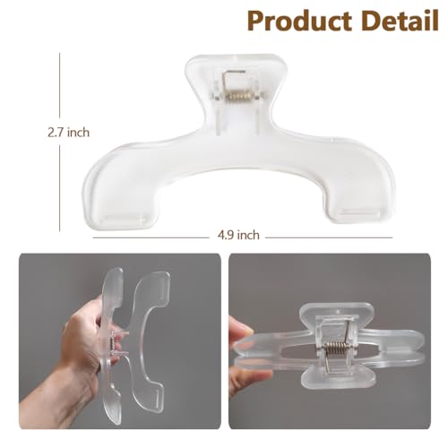 Molishan Transparent Book Page Holder for Reading, Book Opener Holder Convenient for Reading Teaching and Fixing Music Book, Page Marker Clips for Teacher Clerk 2Pcs - Thumbnail 6