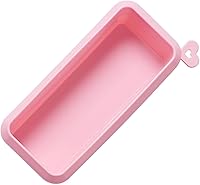 Vista 1 de Rectangular Silicone Cake Mold Non-stick Household Baking Loaf Pan for Toast Bread DIY Cakes Easy Clean Pink