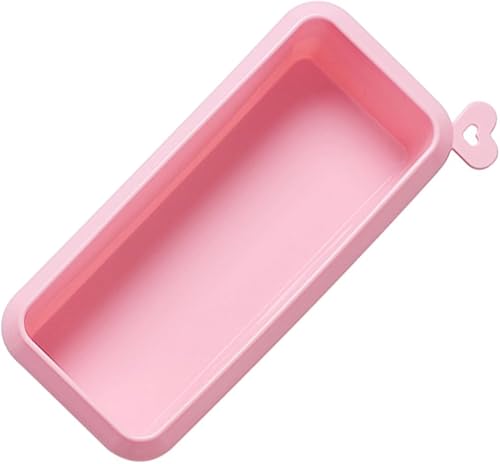 Rectangular Silicone Cake Mold Non-stick Household Baking Loaf Pan for Toast Bread DIY Cakes Easy Clean Pink