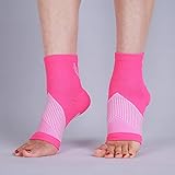 HHX YONLEE Ankle Brace Set of 2 Pairs, Infused Compression Ankle Sleeve Support for Women and Men Pl