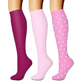 Medias de compresión Charmking para hombres y mujeres (3 pares): las de 15-20 mmHg son las mejores para atletismo, S/M