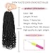 14 Inch Faux Locs Crochet Hair 7 Packs New Goddess Locs Crochet Hair Pre-Looped Nu Locs with Curly Ends Natural Black Synthetic Soft Locs Crochet Hair Extensions (12Strands/pack 1B#)