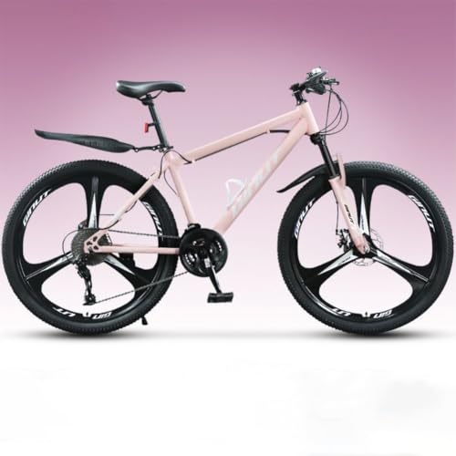 Lapakey マウンテンバイク 24/26/27.5インチ 車は高炭素鋼 ディスクブレーキ21/24/27/30段変速 フロントサスペンション 街乗り かっこいい おしゃれ 男女兼用 スピード自転車 大人用 青少年用自転車 通勤・通学に最適 街乗 (ピン