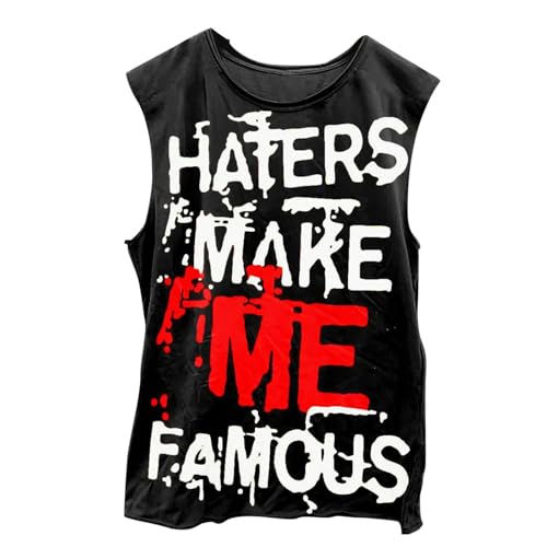 Camiseta Tirantes Hombre Gym Algodon, Camiseta sin Mangas con Estampado gráfico de Halloween para Hombre, cómoda y Casual, para Entrenamiento en el Gimnasio