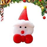 Weihnachts-Patches | 3D-Dekoration aus festlichem weichem Plüsch | Aufnäher für Weihnachtsmann-Kleidung – für Familie, Freunde, Hobbybegeisterte, Innenbereich, Nähgeschäft, Kinder