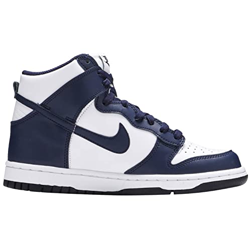 Nike Dunk High Big Kids Shoes Size- 5.5 White/Midnight Navy3