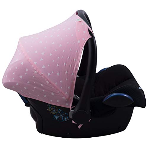 JANABEBE Capota compatible con Maxi Cosi Cabriofix (PINK SPARKLES)