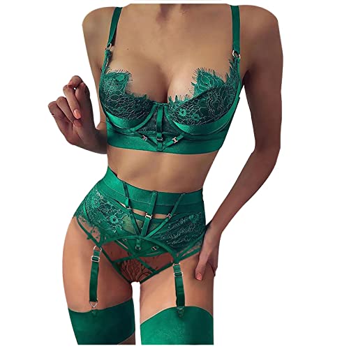 Sous-vêtement érotique léopard en maille transparente et dentelle fine - 3