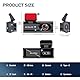4K Dashcam Auto WiFi Autokamera mit 64GB Karte App Nachtsicht Loop-Aufnahme G-Sensor 24h Parkmodus Flip Spiegel 170°Weitwinkel (K6 Front Camera)