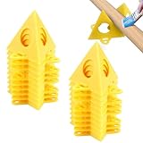 20 Stück Pyramidenständer, Minikegel-Malerständer, Gelber konischer Ständer,Möbelständer Dreibein, Stützständer, Möbelständer für Leinwand und Möbelreinigung Farbspritzen(Gelb,Size:60L*45H mm)