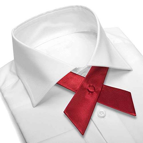 Image of Women's or Men's Crossover Neck Tie Solid Color Continental Tie