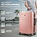 LUGG 28 Inch Jetset Suitcase Hard Shell Case 4 Wheel Travel bag Lightweight ABS Material with TSA Lock Approved for Travel with easyJet, British Airways, RyanAir, Virgin Atlantic, Emirates(75x49x29cm)