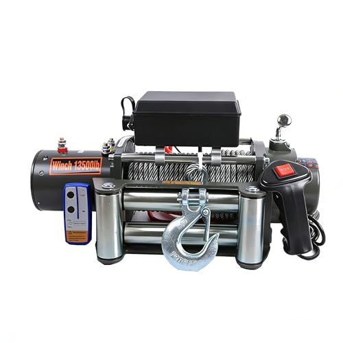 Aetherion winch eléctrico 13500 lbs 12V con cable acero 80ft