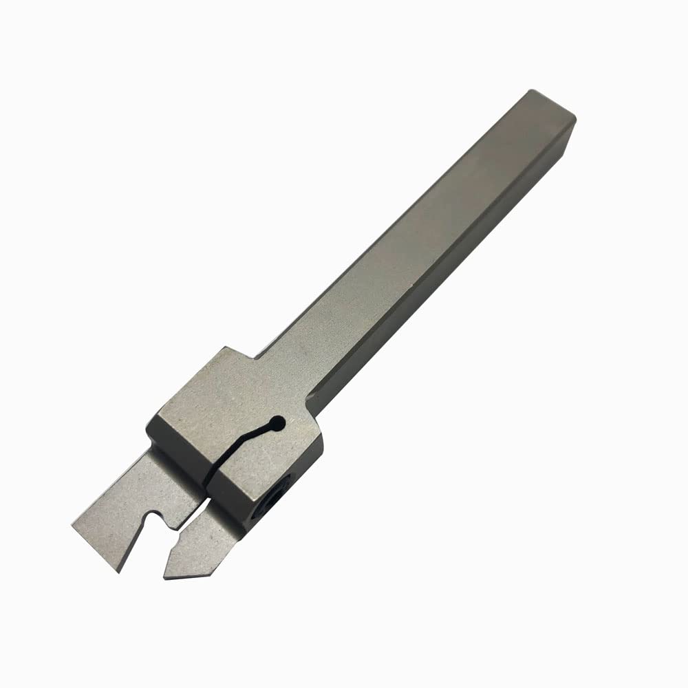 1/2" 3/8" Indexable Lathe Grooving Parting Holder with 10 Pieces GTN- SP200 Heavy Duty Nickel Plated ZQ1212R02 Right -Hand Cut Off Tool Carbide Inserts (3/8" ZQ1010R02 with 10pcs Inserts) — Amazon image 5