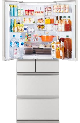 Amazon.co.jp: 三菱電機 冷蔵庫 MR-WZ50M(W) 495L 6ドア フレンチドア