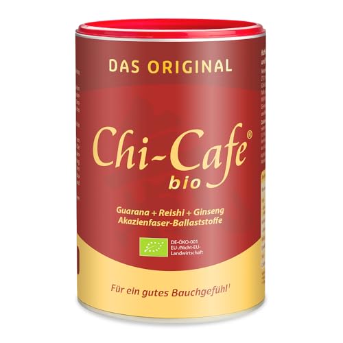 Chi-Cafe bio I 400 g Wellness Kaffee Getränkepulver mit Akazienfaser-Ballaststoffen I für eine gute Verdauung¹ I Reishi-Pilz, Ginseng und Guarana I cremig-mild, feine Karamellnote I vegan, 66 Tassen